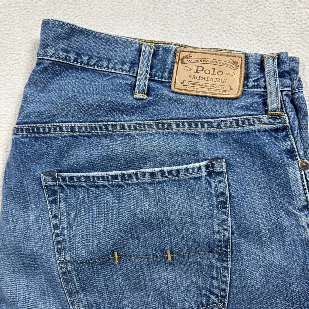 Polo Ralph Lauren Jeans Mens 46Bx30 Blue Authentic Dungarees Straight Leg Denim
